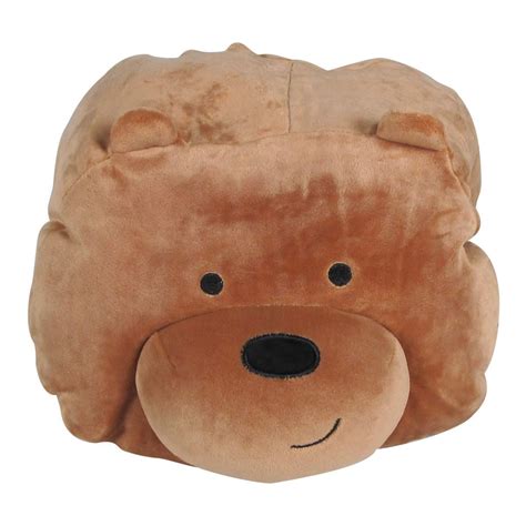 We Bare Bears Pillow Grizzly Brown Crazy Sales