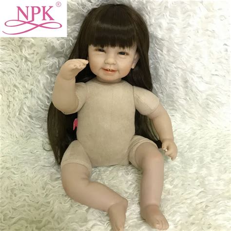 Aliexpress Com Buy NPK 55cm 22inch DIY Reborn Naked Doll With Soft Pp