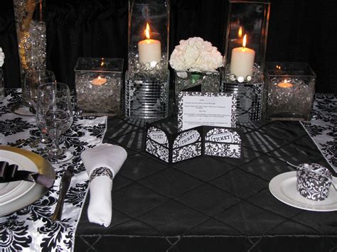 24 Fresh Black And Silver Table Decor