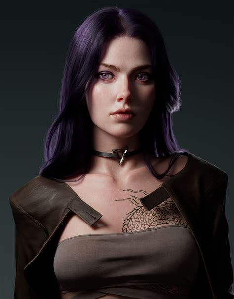 a 3d female model recreated from a concept art fantasy women fantasy girl digital portrait
