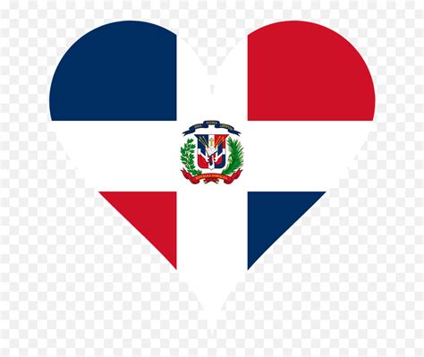 Heart Love Dominican Republic Dominican Republic Flag Heart Emojidominican Flag Emoji Free