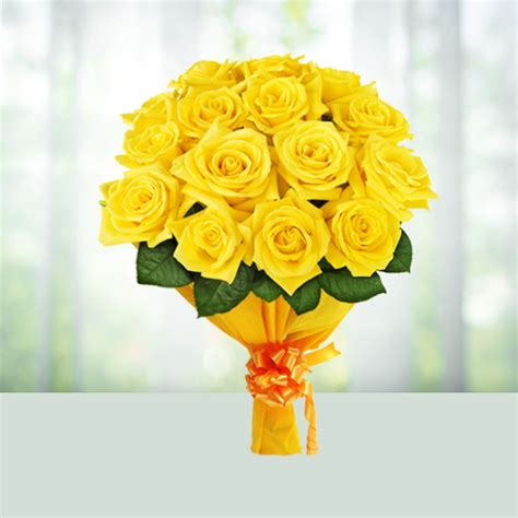 20 Yellow Roses Bouquet Cake House Online