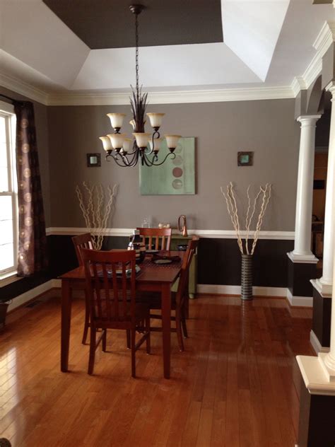 Our Dining Room Color Valspar Coastal Villa On Top Italian Leather