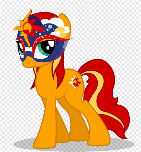 Super My Little Pony Orange And Red Pony Illustration Png Pngegg