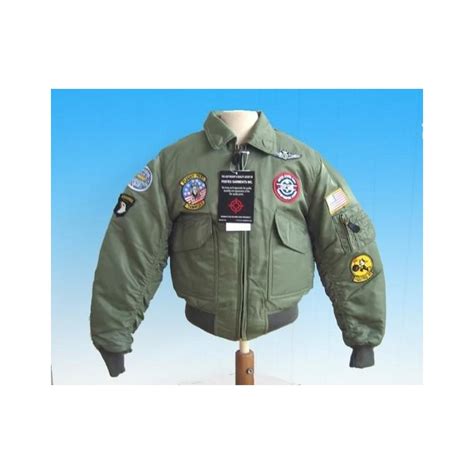 Chaqueta Pilots Station Cwu45 Flight Jacket Top Gun