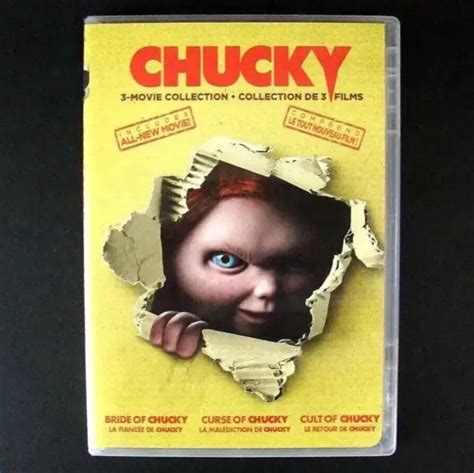 Chucky 3 Movie Collection Dvd 2017 3 Disc Set Childs Play Slasher