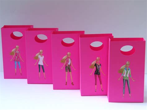 10 Barbie Party Favor Bag Barbie Candytreat By Lovelyhandscrafts