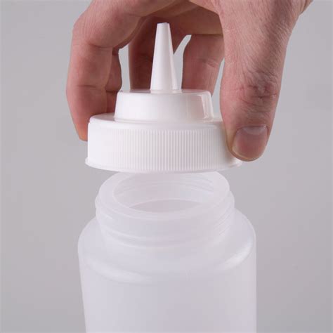12 Pack 32 Oz Clear Wide Mouth Plastic Condiment Dressing Sauce