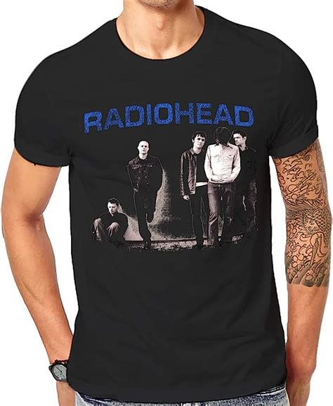 Radiohead Tee Shirt Cool Retro Old Band Black Classic Rock Band T