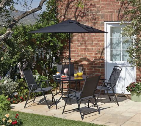 Transform your garden with garden furniture at george at asda, from bistro & patio sets to outdoor sofa dining & garden chairs. George Home Miami 6 Piece Patio Set - Black & Charcoal | View all Outdoor | ASDA direct | Patio ...