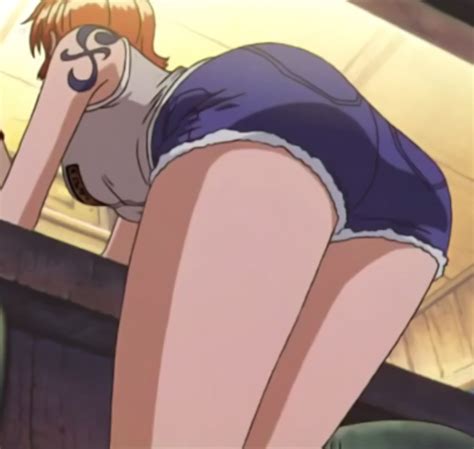 Nami One Piece One Piece Highres Screencap Third Party Edit 1girl Ass Ass Focus Bare
