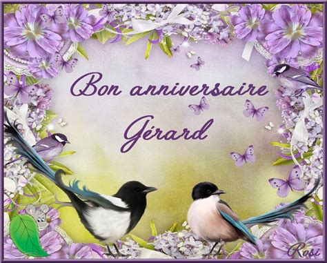 BON ANNIVERSAIRE GERARD