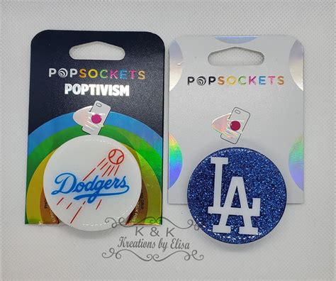 La Dodgers Logo Inspired Authentic Popsocket Phone Grip Etsy