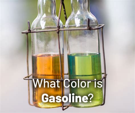 What Is The Color Of Gasoline