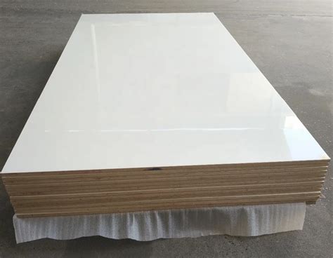 Pure White High Gloss Acrylic Faced Plywood Buy Acrylic Plywood Panel