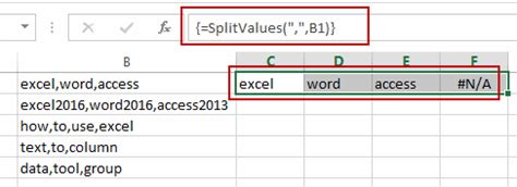 Vba Excel Split Separated Cell Values Into Columns And Then Shift Hot Sex Picture