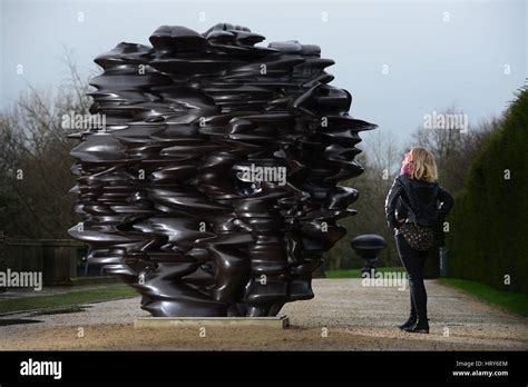 Yorkshire Sculpture Parks Nina Rogers Is Shown Viewing Work By