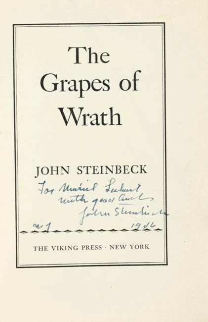 Steinbeck John 1902 1968 The Grapes Of Wrath New York Viking