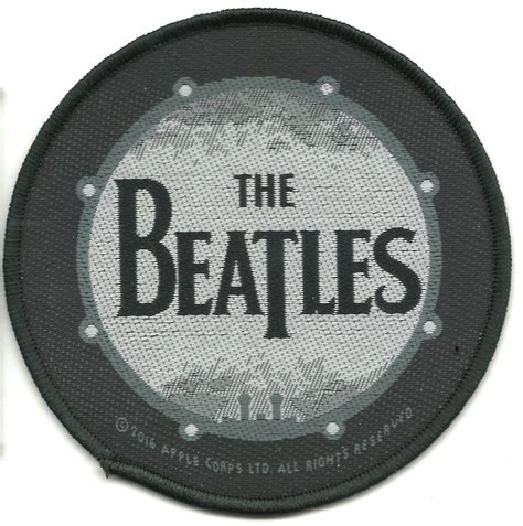 Beatles Sgt Pepper Drum Circular Woven Sew On Patch 95 Etsy
