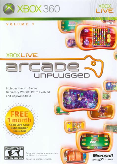 Xbox Live Arcade Unplugged Volume 1 For Xbox 360 2006 Mobyrank