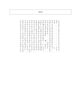 Tectonic plates are made of both continentai and oceanic crust. Earth's Plate Tectonics Word Search Puzzle with key by ...