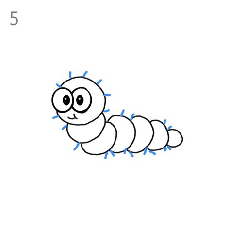 How To Draw A Caterpillar Step By Step Easy Drawing Guides Drawing