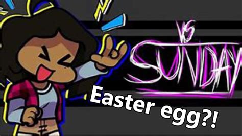 Vs Sunday Mod Fnf Easter Egg Youtube