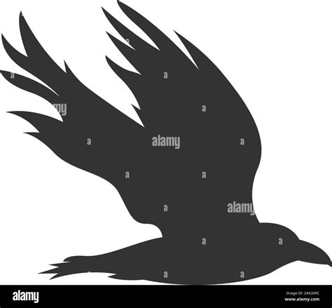 Vector de ilustración de diseño de icono del logotipo de Raven Imagen