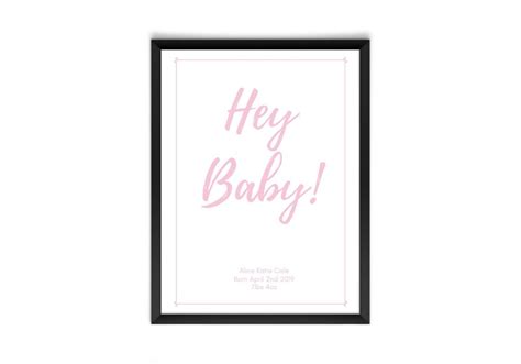 New Baby Print Welcome To The World New Baby Present New Etsy Sweden