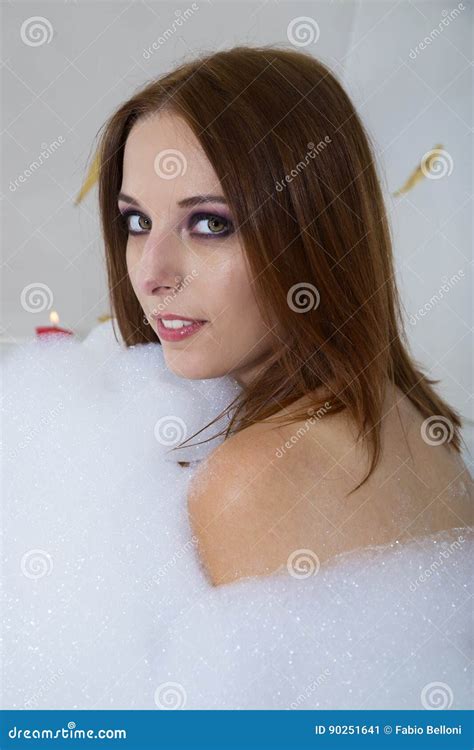 Bubbles Stock Image Image Of Attractive Beauty Bathtub 90251641
