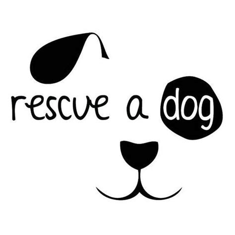 Rescue A Dog Vinyl Car Decal Bumper Window Sticker Any Color Dog