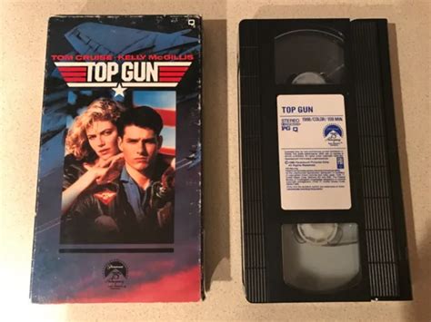 TOP GUN VHS Tom Cruise Kelly McGillis Val Kilmer Anthony Edwards PicClick