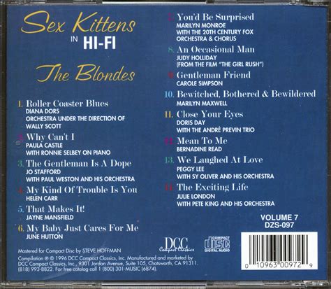 various cd music for a bachelor s den vol 7 sex kittens in hi fi the blondes cd bear