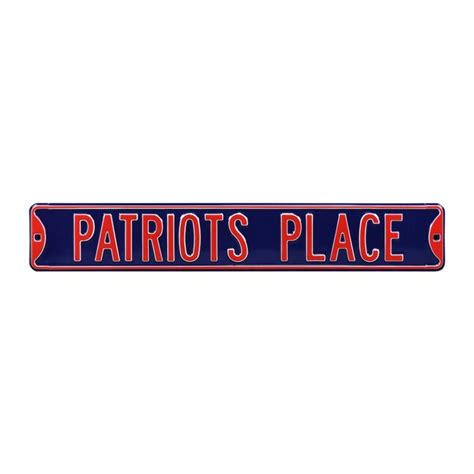 Authentic Street Signs New England Patriots 6 In X 36 In Metal Blank