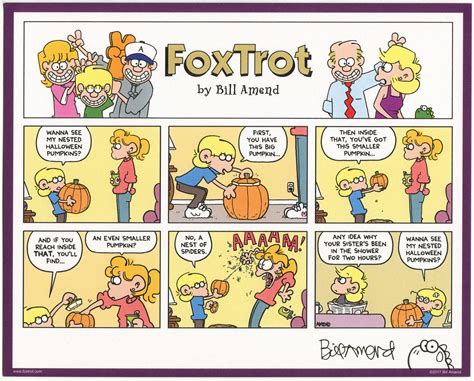 Nested Pumpkins Signed Print Foxtrot Comic By Bill Amend The