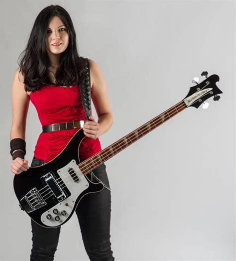Pin On Bass Guitarist Becky Baldwin