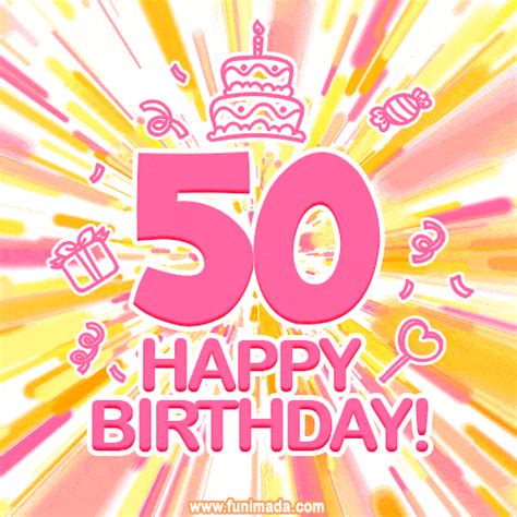 Happy 50th Birthday Animated S Download On D60