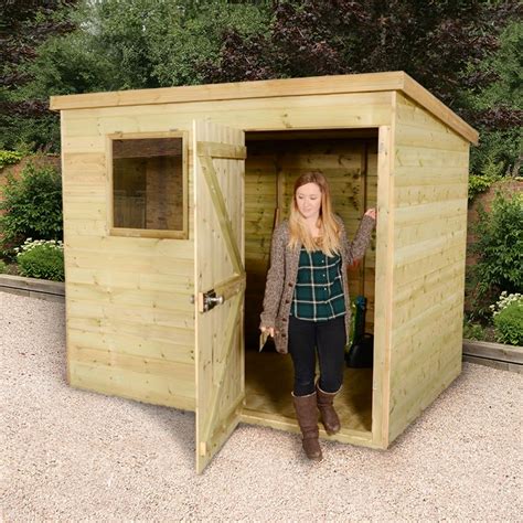 6 X 8 Shed Republic Ultimate Heavy Duty Pent Shed Single Door On