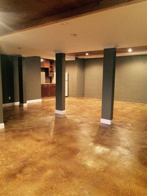 Basement remodels can add a wealth of living space to lifestyle. Concrete Design Color Ideas | Concrete basement floors ...
