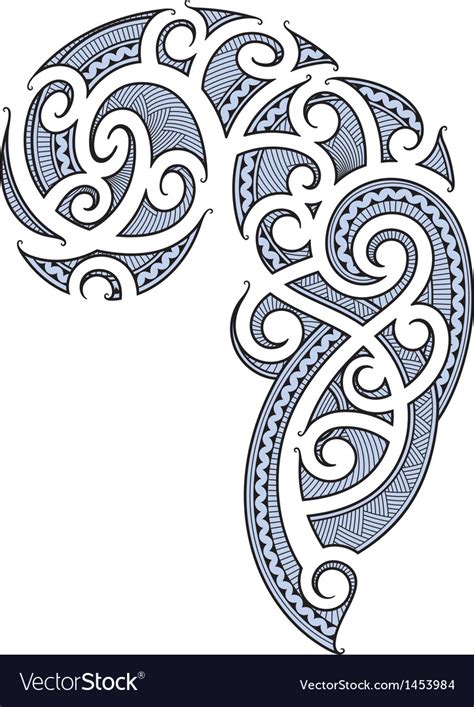 Maori Tattoo Design Royalty Free Vector Image Vectorstock