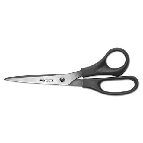 All Purpose Stainless Steel Scissors 8 Long 35 Cut Length Black