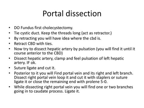 Right Hepatectomy Step By Step Description For Surgeon