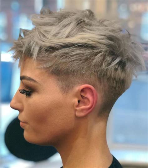 Inspirations Edgy Ash Blonde Pixie Haircuts