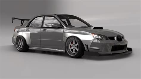 06 07 Subaru Wrx Sti Gdhawkeye Wide Body Fender Flare Battleaero