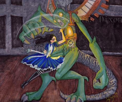 Alice And The Jabberwock By Sahan On Deviantart