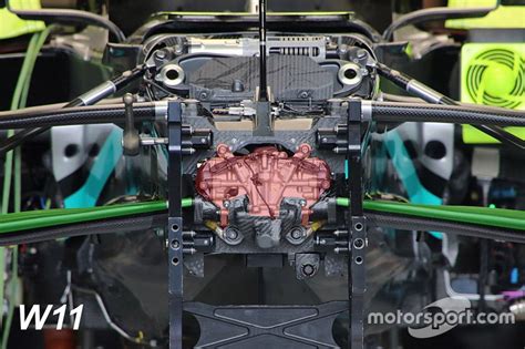 Mercedes Amg F1 W11 Front Suspension Detail Highlighted At Australian