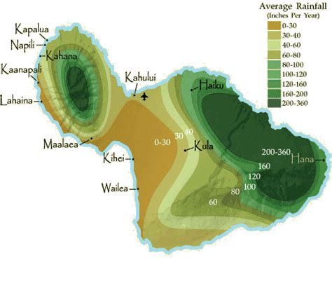Island Of Maui Climate Weather Wind And Ocean Currents