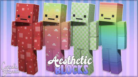 Aesthetic Blocks Hd Skin Pack By Cupcakebrianna Minecraft Skin Pack