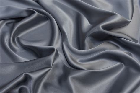 Premium Photo Gray Silk Fabric Waves Texture