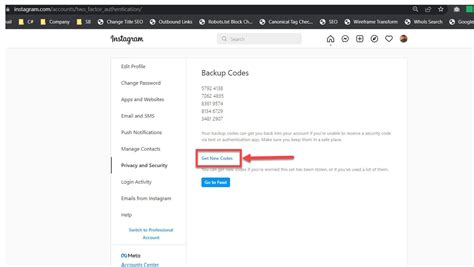 How To Generate New Backup Codes In Instagram